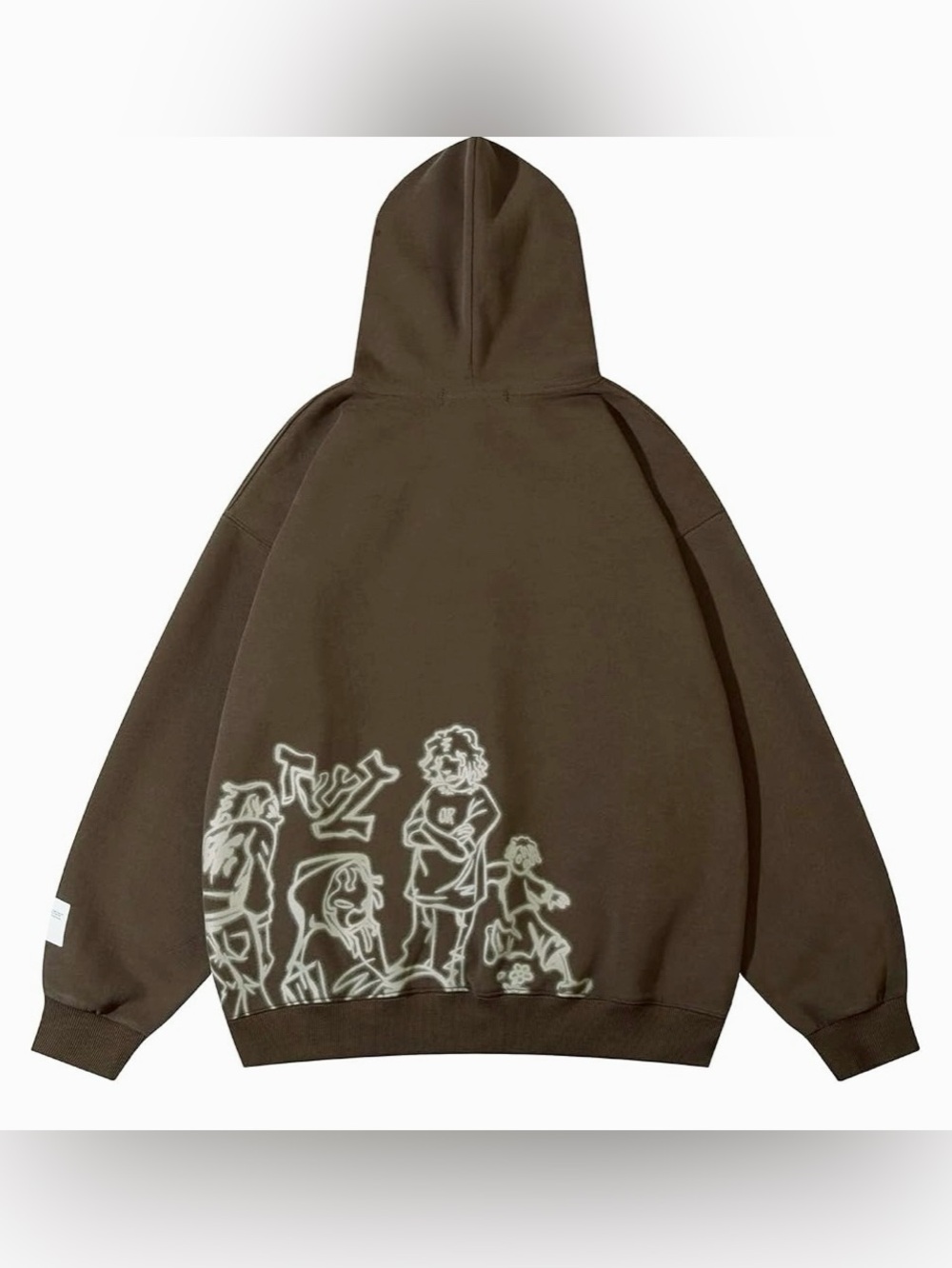Aelfric Eden Y2k Oversized Graphic Streetwear Hoodie Women’s Size Medium - Picture 13 of 16